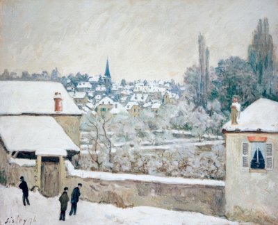 Winter in Louveciennes von Alfred Sisley